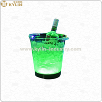5L KTV Bars Vin Champagne Bière Refroidisseur LED Rougeoyant Clignotant Seau À Glace Refroidisseur De Glace
