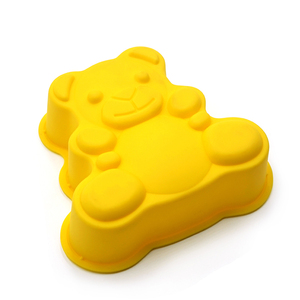 Tùy Chỉnh Lớn Dễ Thương 3D Gấu <span class=keywords><strong>Shape</strong></span> Không Dính Cấp Thực Phẩm Silicone Bánh Khuôn Cho Nướng - Product Image 2