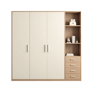 Premium Solid Hard Eucalyptus Wood <b>Wardrobe</b> Modern Design Waterproof Moisture-Resistant Formaldehyde Emission Bedroom - Product Image 1