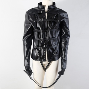 Traje <span class=keywords><strong>de</strong></span> Cuero Sexy para Hombre, Atuendo Erótico <span class=keywords><strong>de</strong></span> Bondage, Equipo SM para Juegos Sexuales, Disfraz Ajustado <span class=keywords><strong>de</strong></span> Reina, Traje <span class=keywords><strong>de</strong></span> Rendimiento, Camisón <span class=keywords><strong>de</strong></span> Compresión - Product Image 4