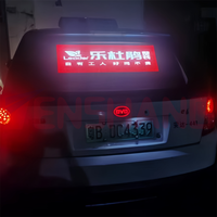 Letrero LED Publicitario Personalizable con GPS y WIFI 4G, Pantalla Digital Transparente para Ventana Trasera de Taxi, Panel LED para Automóvil