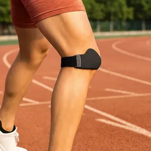Ceinture rotulienne élastique respirante et épaissie pour un confort optimal – Sangle de genou, bande rotulienne, genouillère de protection pour le sport et le badminton - Product Image 1