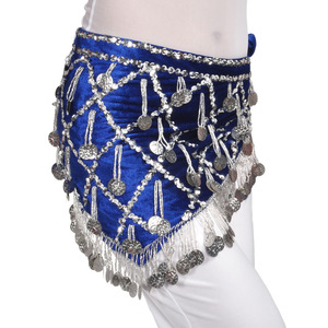 Dpw581 Cinturón <span class=keywords><strong>de</strong></span> monedas Danza del vientre Bufanda <span class=keywords><strong>de</strong></span> cadera Cinturón tribal Accesorio <span class=keywords><strong>de</strong></span> <span class=keywords><strong>disfraz</strong></span> <span class=keywords><strong>de</strong></span> <span class=keywords><strong>gitana</strong></span> <span class=keywords><strong>de</strong></span> Halloween - Product Image 2