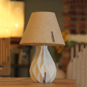 Lámpara de Mesa de Diseño de Arte en <span class=keywords><strong>Origami</strong></span>, Piezas Decorativas de Cerámica, Lámpara de Noche de Pie, Lámparas Decorativas de Mesa Eléctricas - Product Image 4