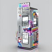 Cabina de Fotos Profesional DSLR con Temática Vintage de Discoteca, con Impresora Automática, para Alquiler en Fiestas y Bodas