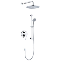 Ensemble de douche mural avec sortie cascade dissimulée