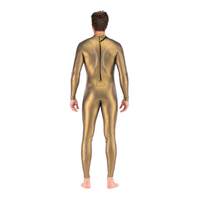 DIVESTAR Custom 3mm Tebal Neoprene Smoothskin Resleting Belakang Lengan Panjang Triathlon Suit Freediving Wetsuit untuk Pria Wanita