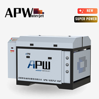 Machine de découpe à jet d'eau 5 axes APW pour bureau avec moteur et pompe, usage scolaire, AC220V 5KW, haute productivité