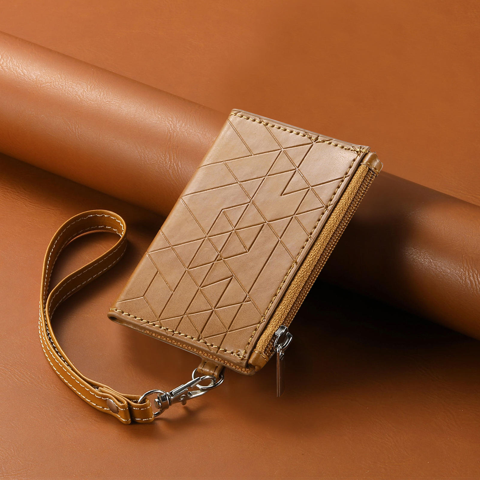 Marrón [bolsa de tarjeta con cordón]