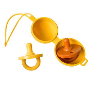 Estuche de Silicona para Chupetes de Bebé con Certificación LFGB/CPSIA, Libre de BPA, con Forma de Cara Sonriente, para Viajes - Product Image 3