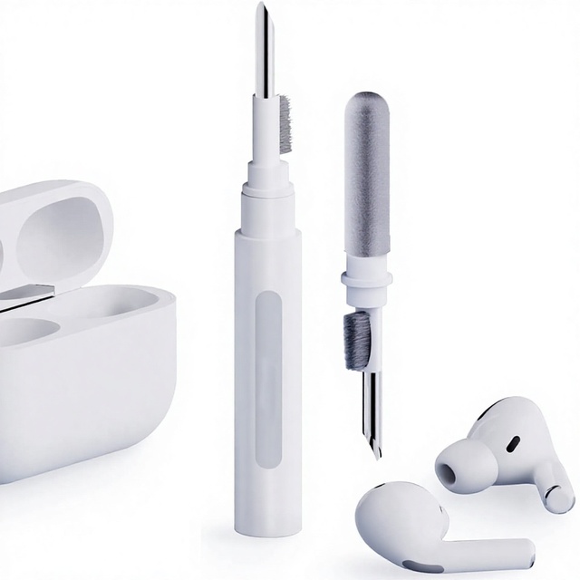 Cleaner Kit Earbuds Cleaning Pen Brush Anti-Dust Microfiber Wipes for Screen & Glass Use with Blue Tooth Compatibility