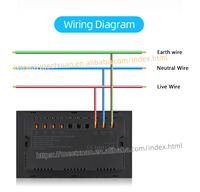 Interrupteur intelligent WiFi Tuya 4 voies avec prise universelle et contrôle de la consommation électrique, compatible Google Home, Alexa, Alice