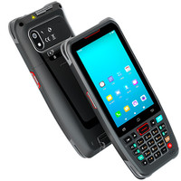 Teclado físico de 4 pulgadas, terminal de datos portátil con sistema operativo Android 10, lector de código de barras PDA 2D, NFC
