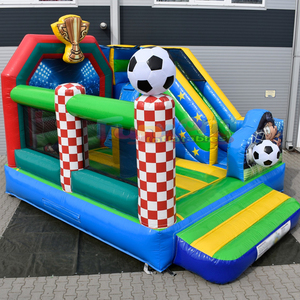 Castillo inflable de fútbol, tobogán inflable, brincolín deportivo comercial para niños - Product Image 6