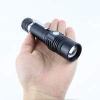 Lampe de poche tactique XML T6 étanche, la plus brillante, rechargeable par usb, torche portable pour l'auto-défense, 1200 lumens