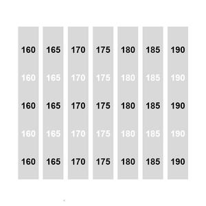 Clothing Size Stickers Factory Custom Euro Biodegradable Sticker Size Number Labels in Roll Form for Clothing - Product Image 4