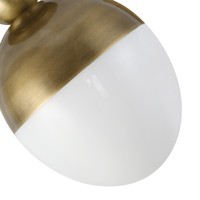 Plafonnier Globe Moderne Minimaliste en Cuivre OEM/ODM, Luminaire Plafonnier Américain Simple en Verre Doré pour Couloir et Hall