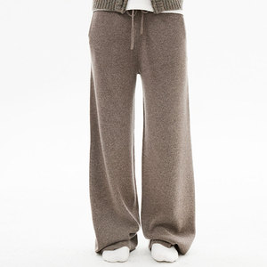 Pantaloni in Pura <span class=keywords><strong>Lana</strong></span> Merino Lavorati a Maglia per <span class=keywords><strong>Donna</strong></span>, 12GG 535g, Servizio OEM, Colore Unico, Vendita all'Ingrosso/Personalizzati con Basso MOQ - Product Image 6