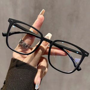 Montatura per Occhiali Nera Lucida Quadrata Unisex, Direttamente dai Produttori, Occhiali Anti-Luce Blu - Product Image 3