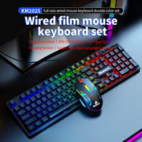 SOREX KM2025 Ensemble Clavier et Souris Filaire Mécanique Nouveau Bicolore Rétroéclairé RGB 107 Touches USB-C