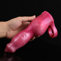 Produits pour adultes : Équipement de masturbation masculine, ensemble de manchons pénien à nœud canin, anneau de retenue creux pour l'essence pénienne