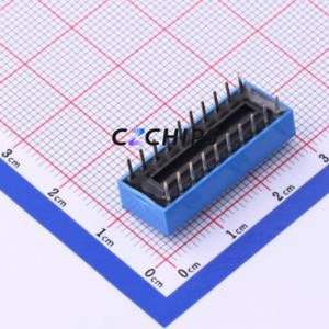 DS-10BLP DIP Switch Through hole Component (THT) Switch Flat Toggle, Raised Type Single Pole Single Throw 10 PC Pin - Product Image 2