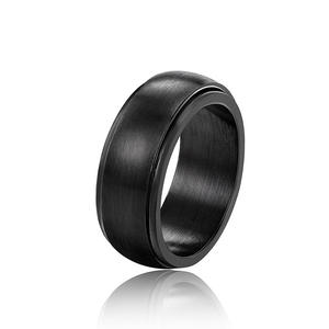 Dj060 <b>Tungsten</b> Wedding Band Men's Minimalist <b>Ring</b> Everyday Wear Rotating Design 8mm Width - Product Image 2