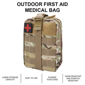 Kit de Primeros Auxilios Táctico de Combate, Kit de Supervivencia, Bolsa Médica IFAK con Sistema Molle de Camuflaje y Cierre Rápido - Product Image 3