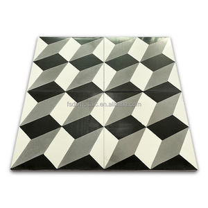 Beige <span class=keywords><strong>noir</strong></span> haute qualité personnalisé <span class=keywords><strong>effet</strong></span> 3D à la main mosaïques en céramique <span class=keywords><strong>carrelage</strong></span> Art Design pour bobine carreaux de céramique pour mur de cuisine - Product Image 5