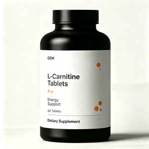 Tabletas de L-Carnitina al por Mayor de Fábrica Estadounidense ODM/OEM, Favorecen la Salud del Corazón y el Metabolismo de Grasas, Suplemento de Aminoácidos - Product Image 1