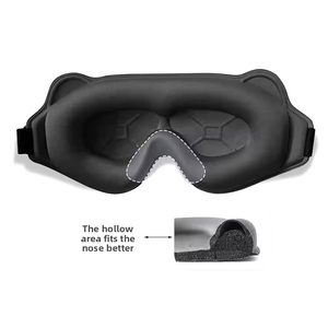 <span class=keywords><strong>Masque</strong></span> oculaire 3D doux et respirant avec coussinets en mousse à mémoire de forme profonde pour les yeux et les narines, évitant les dommages aux cils - Product Image 5