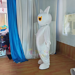 Nuevo producto transfronterizo, adorable disfraz de Mascota de peluche de gato blanco, suave y acogedor, Ideal <span class=keywords><strong>para</strong></span> marketing de marca y fiestas - Product Image 3