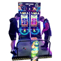 Version anglaise : Simulateur de mini-golf à monnayeur pour parc d'attractions, jeu de golf à balle roulante en bois, machine de jeux d'arcade, garantie 1 an