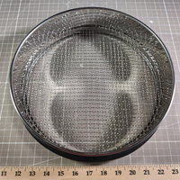 Tamis d'essai en acier inoxydable de 200 mm/8 pouces, tamis d'analyse de laboratoire pour la granulométrie du sol, conforme aux normes ASTM E11 et ISO 3310-1