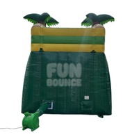 FAN BOUNCE Toboggan gonflable en PVC en forme de palmier de 13 pieds - Utilisation commerciale humide/sèche