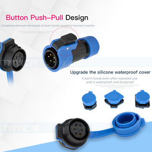 Lehim-ücretsiz IP68 su geçirmez hızlı bağlantı ortak tel bağlayıcı erkek kadın priz ZX20 Square-5P dairesel kablo konnektörleri - Product Image 4