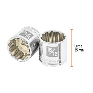 Boîte de 6 douilles à 12 points de 15/16 po, entraînement 3/8 po, TRUPER - Product Image 3