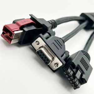 24V điện USB cáp dữ liệu với DB9 + micro phù hợp 3.0 12p y-cable sản phẩm - Product Image 1