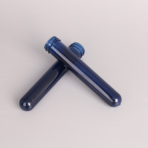 Flacon distributeur de shampooing et de lotion cosmétique en plastique bleu semi-transparent sur mesure de 33 mm - Product Image 4