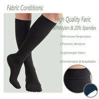 Bas de compression au genou 20-30 MmHg Tuyau de compression pour mollets Varices pour hommes et femmes Chaussettes de compression pour jambes DVT