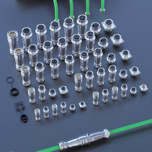 Водонепроницаемый силовой кабельный разъем E-Weichat <span class=keywords><strong>SF6</strong></span> IP67, 2-5 контактов, быстроразъемный, металлический, авиационный, штекер/гнездо, 500В, 2.5А - Product Image 6