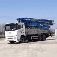 Pompe à béton hydraulique JIUHE avec flèche de 48 m, camion pompe à béton pour projets de construction