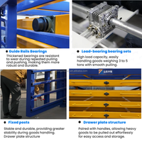 Étagère de stockage industrielle robuste à plusieurs niveaux en acier laminé à froid, revêtement anti-rouille par poudrage, pour l'optimisation de l'espace en entrepôt
