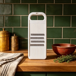 Rallador Manual de Alimentos, Blanco, con Cuchilla de Acero Inoxidable, Pelador de Frutas y Verduras, Utensilio de Cocina - Product Image 2