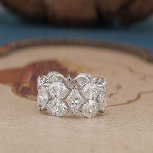 Anillo de Diamante Cultivado en Laboratorio de Oro de 14K para Mujer, Joyería Fina, Diamante Sintético Certificado por IGI, Anillo de Compromiso, Boda, Aniversario - Product Image 1