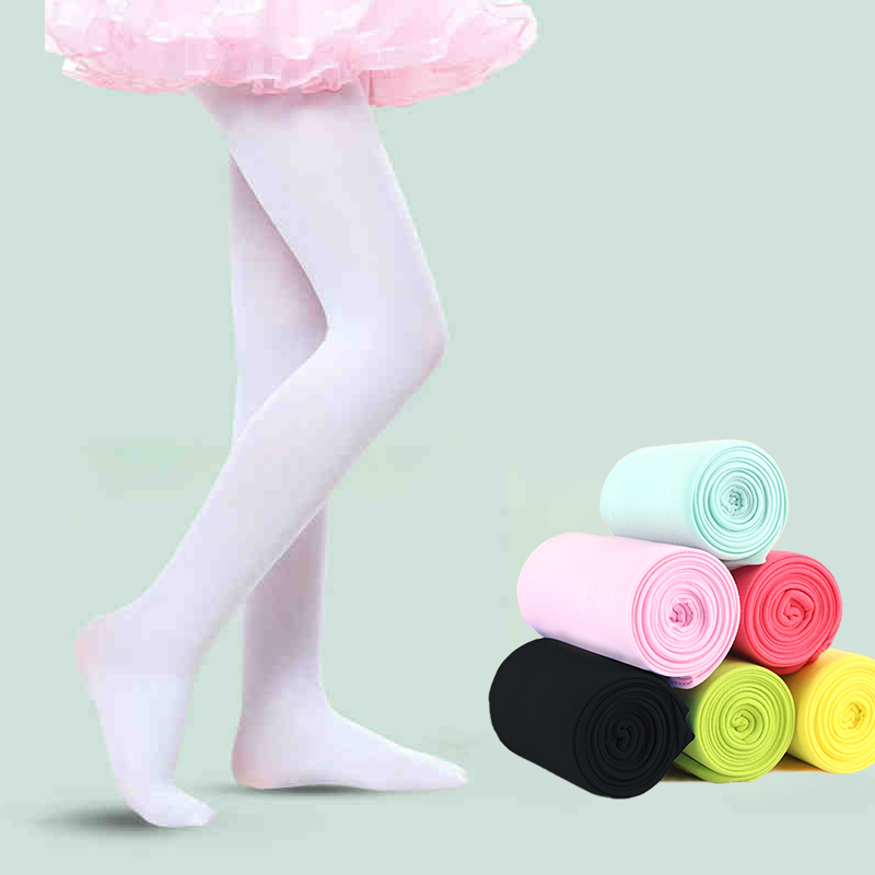 Bon marché Bonbons Couleur Ballet Collants Collants De Danse Pieds Bas Serré pour Enfants Enfants Filles