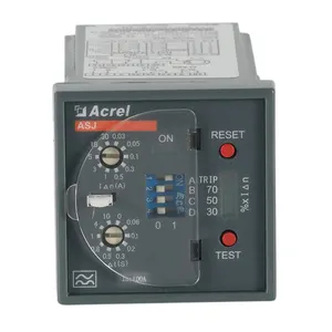 Acrel panel mounted earth leakage relay protection relay match with residual current sensor and circuit breaker ASJ20-LD1A