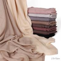 Foulard châle en viscose respirant pour femmes musulmanes, écharpe ethnique islamique, idéal pour la tenue quotidienne quatre saisons