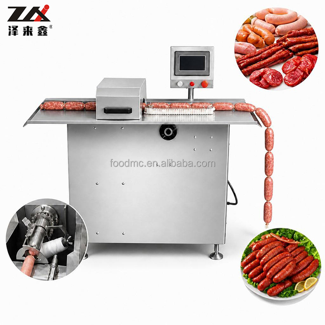 Automatic Single Line Sausage Tying & Knotting Machinefor Sausage Binding Chicken Sausage Knotting Tying Forming Making Machine