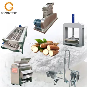 300-2000 Kg/h Automatic Cassava Milling Machine Flour Production Line Cassava Flour Processing Plant
